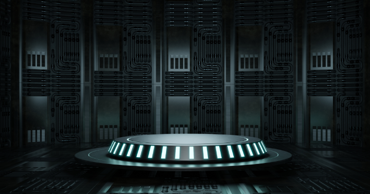 futuristic stage